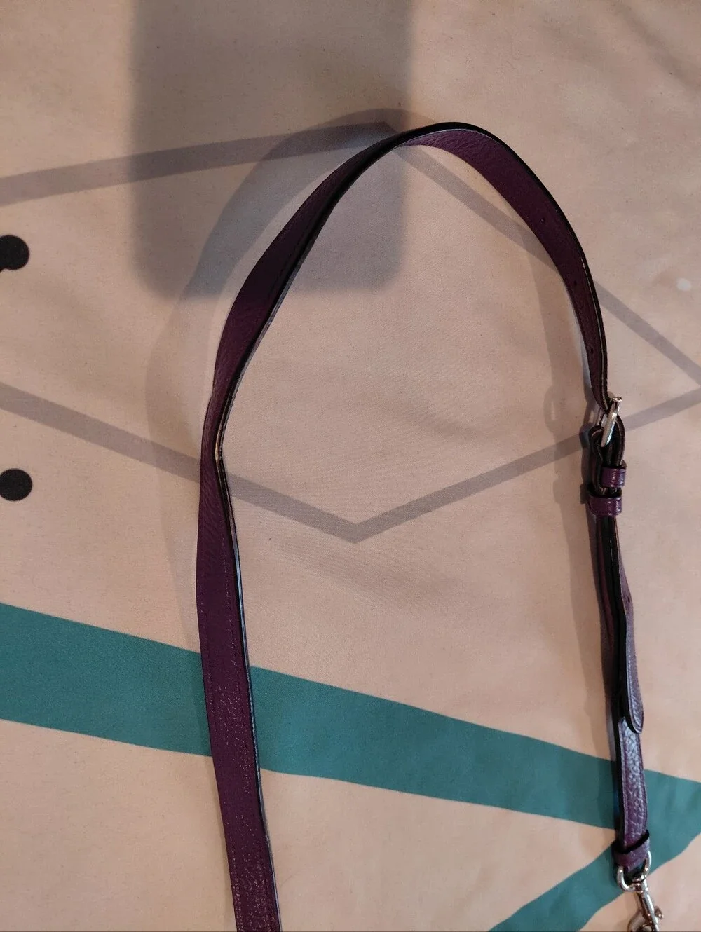 COACH  Slouch hobo In Purple Pebble Leather